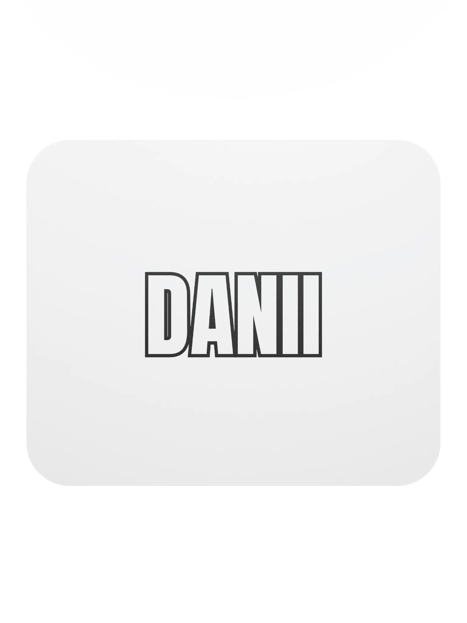 DANII WHITE BLACK MOUSE PAD product image (2)
