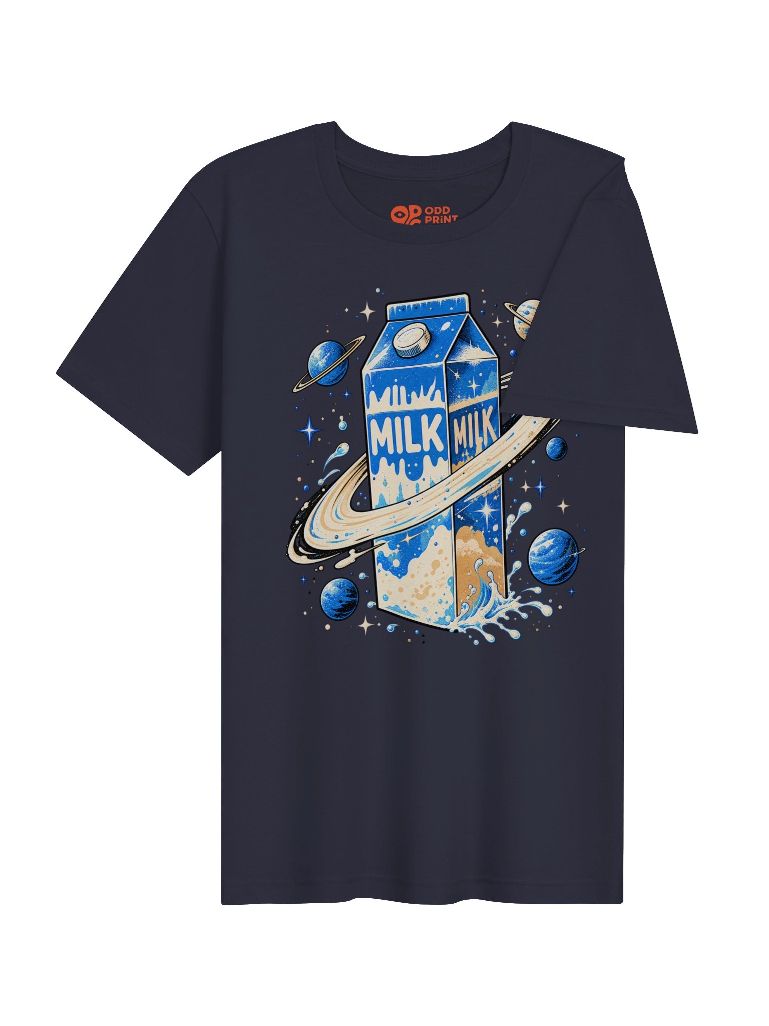 THE MILKY WAY - Cosmic Milk Carton Graphic T-Shirt product image (4)