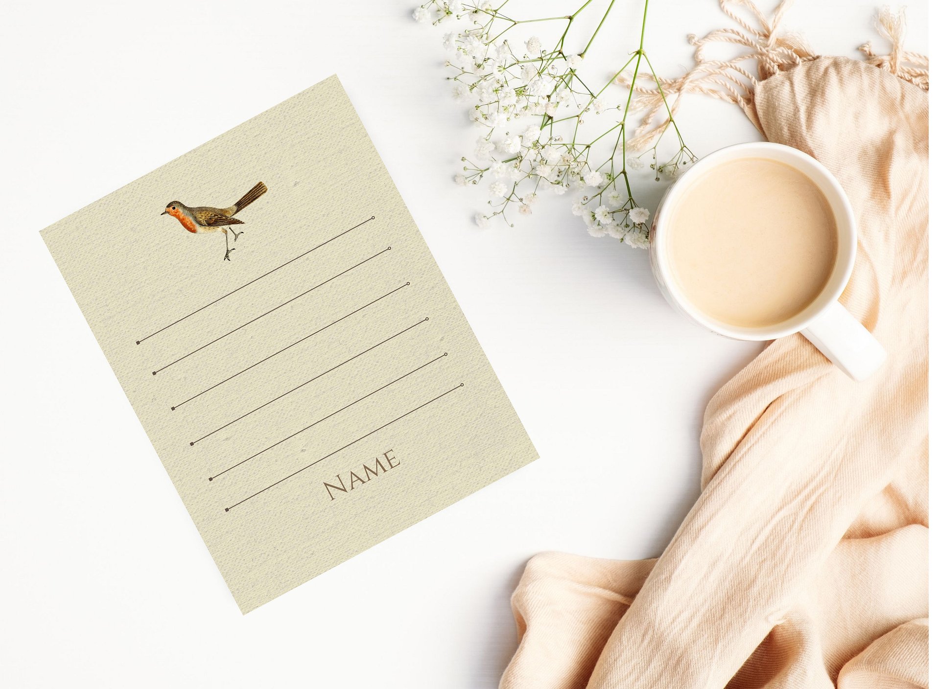 Canva Notepad Template: Robin product image (8)