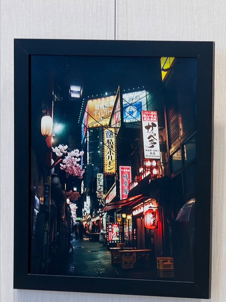 "Cyberpunk Alleyway" Framed Photograph product image (1)