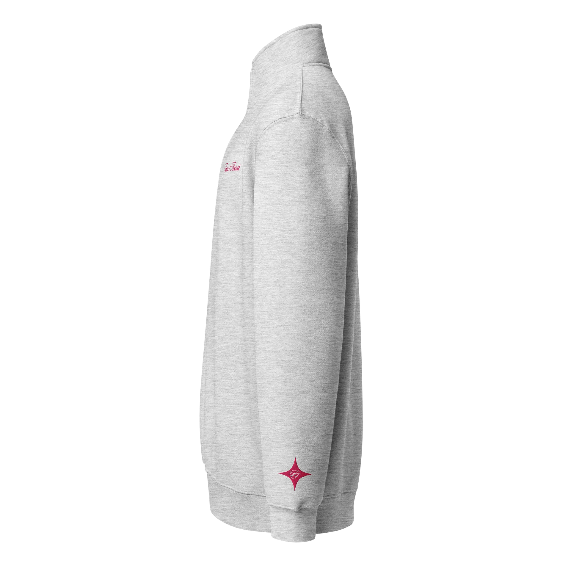 F&F Premium Quarter Zip Sweatshirt Tournament (PNK) product image (3)