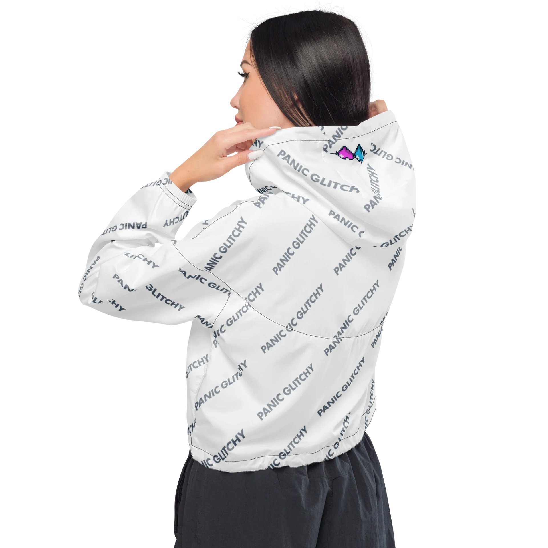 Just Panic/Just Glitchy crop windbreaker product image (3)