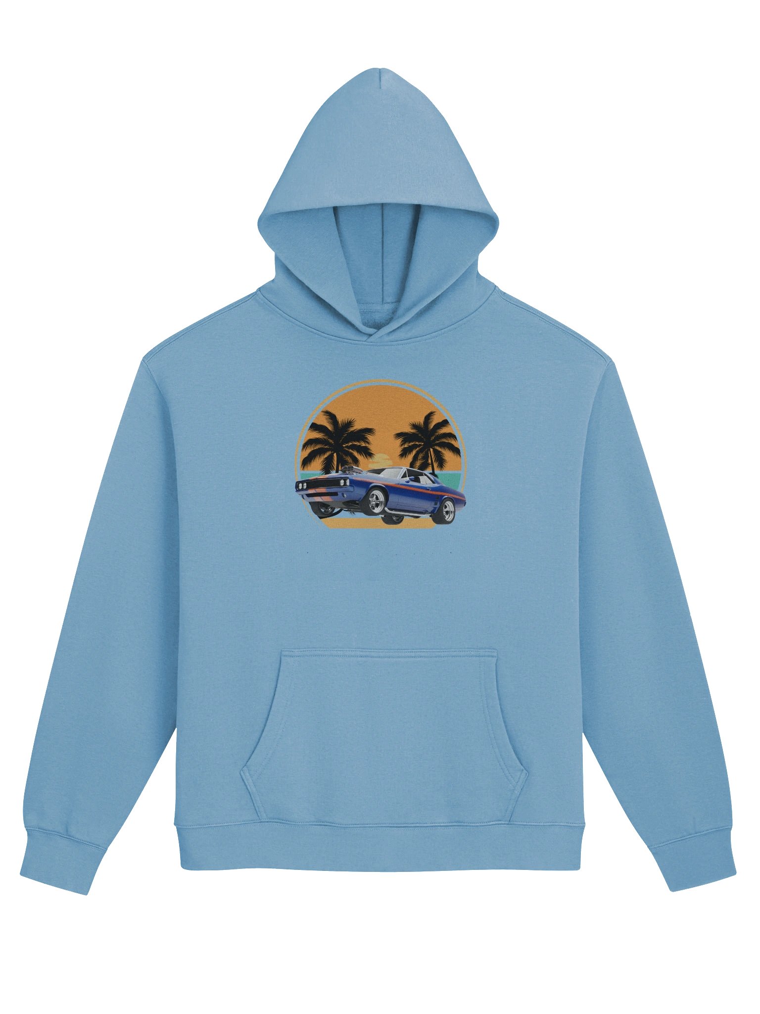 Sky Blue Muscle Car HD product image (1)