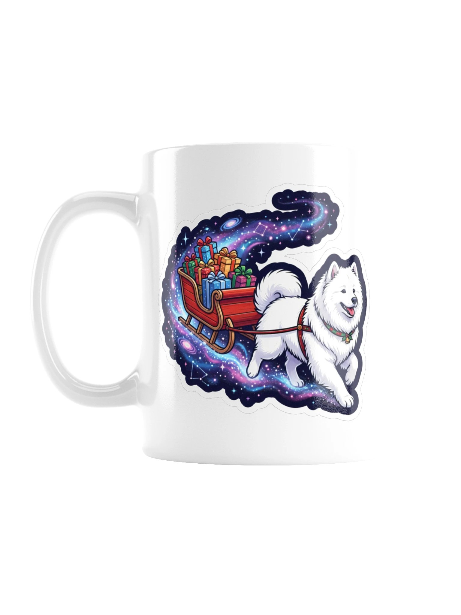Space Sleigh Samoyed Mug product image (1)