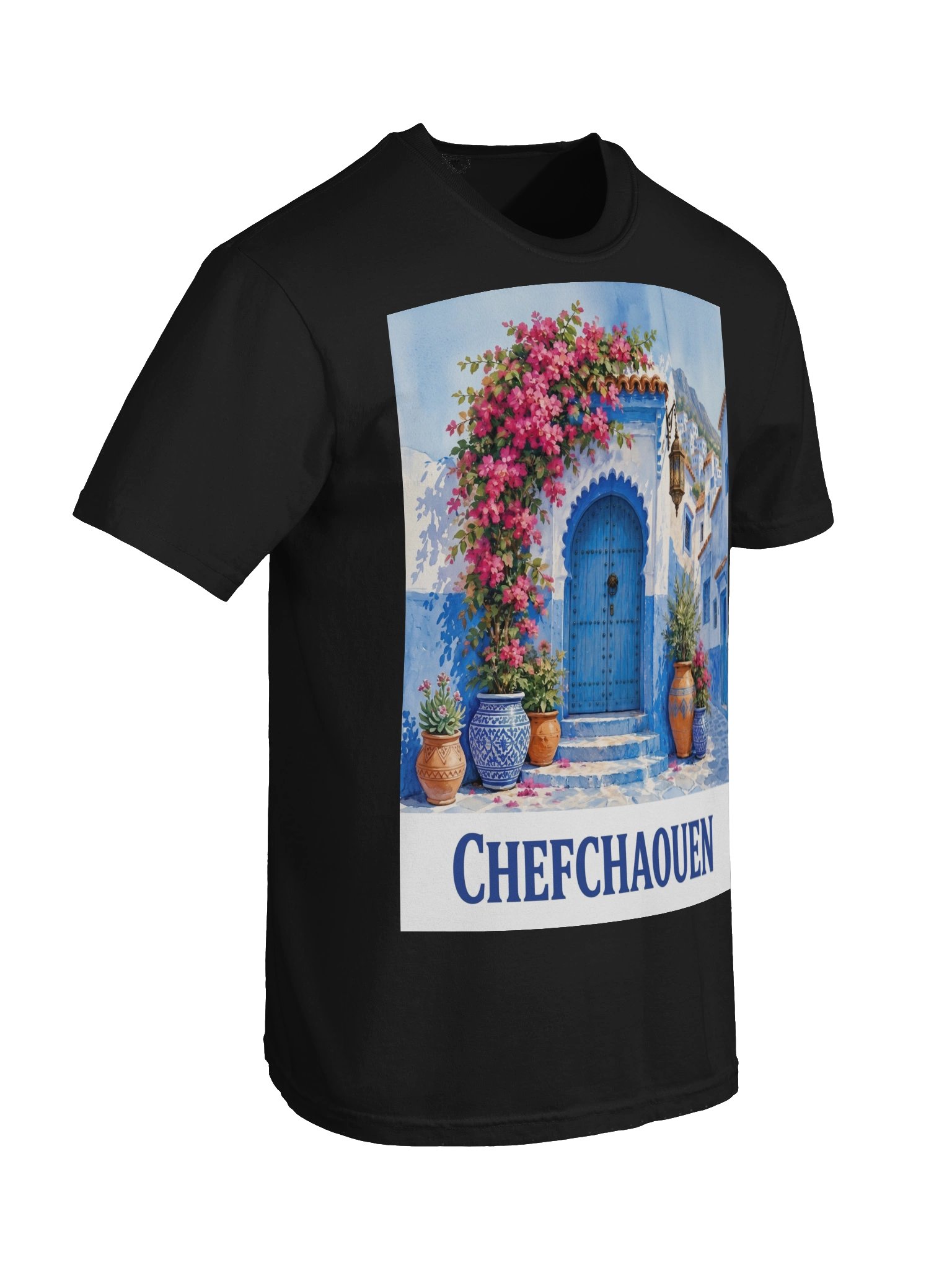 Chefchaouen Blue Door T-Shirt product image (38)