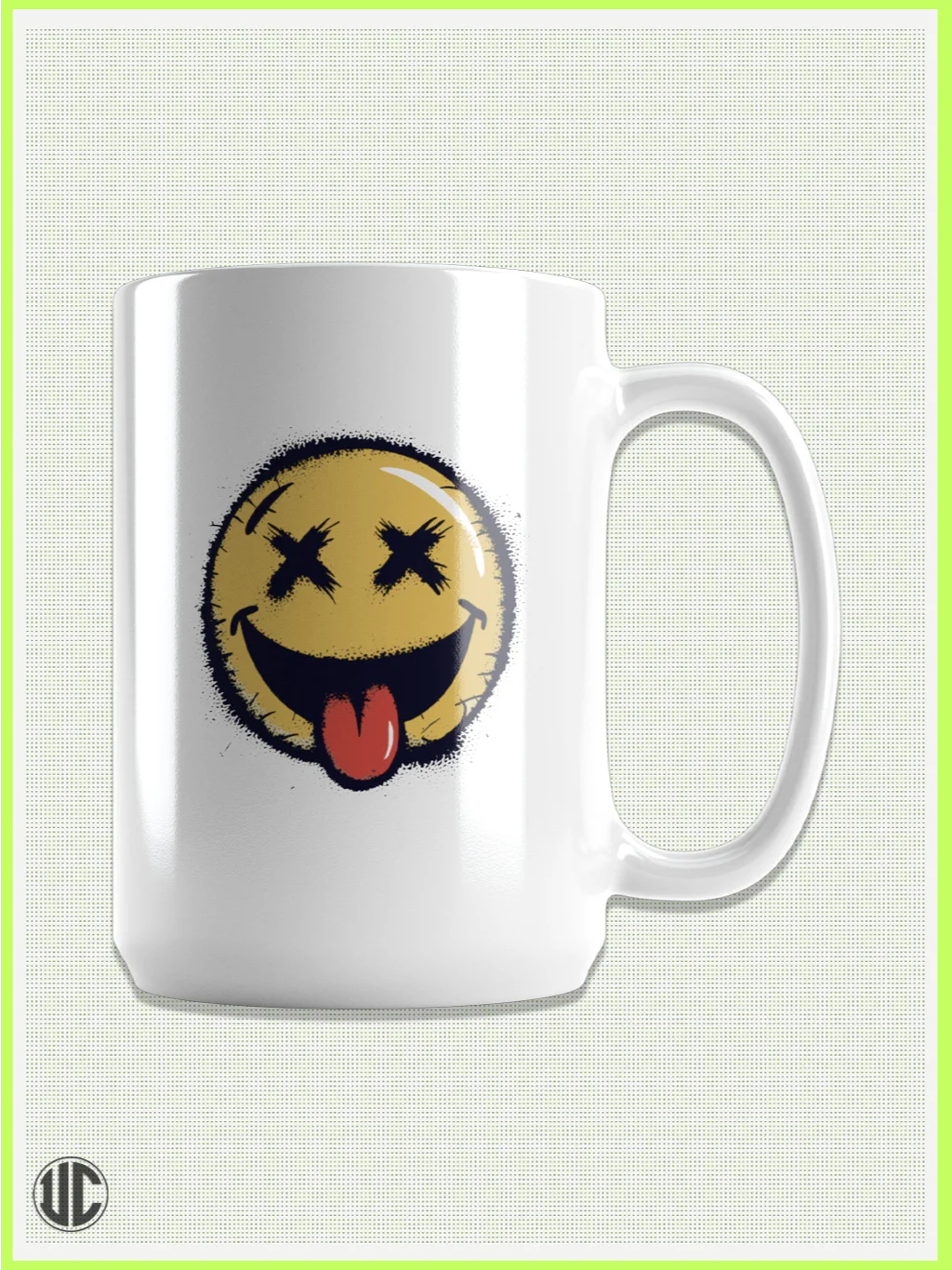 X Smiley – 15 oz Ceramic Mug by UnkoCon product image (7)