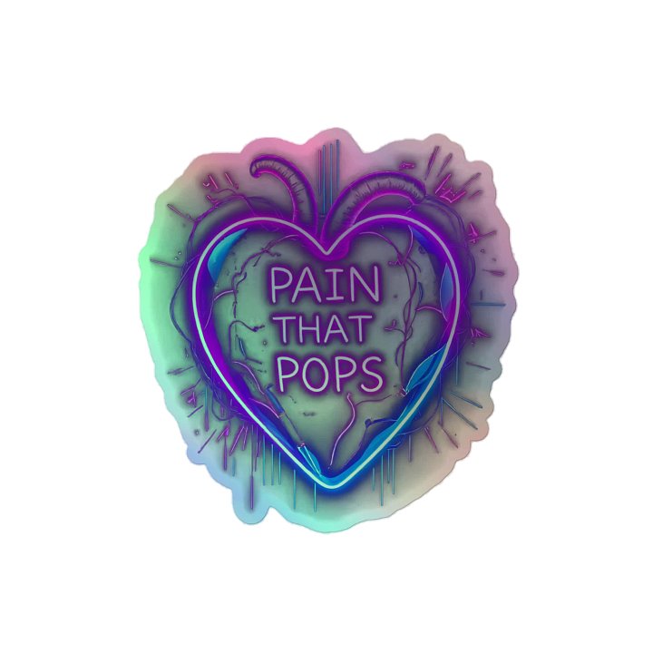 Bleed Neon (Pain That Pops) Holographic Stickers product image (2)