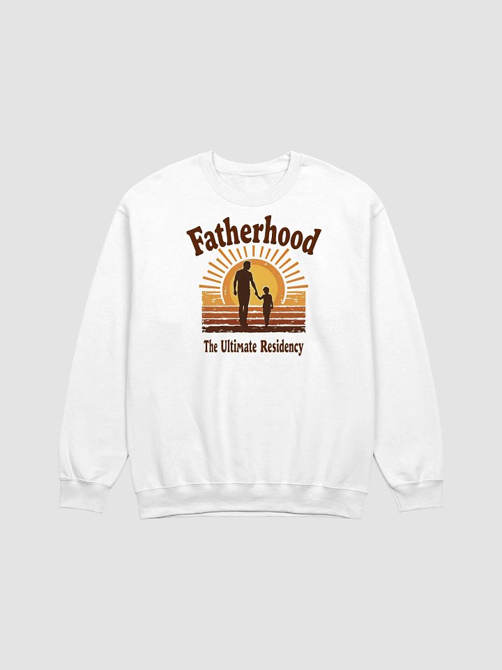 Fatherhood Sunset Silhouette Crewneck Sweatshirt product image (2)