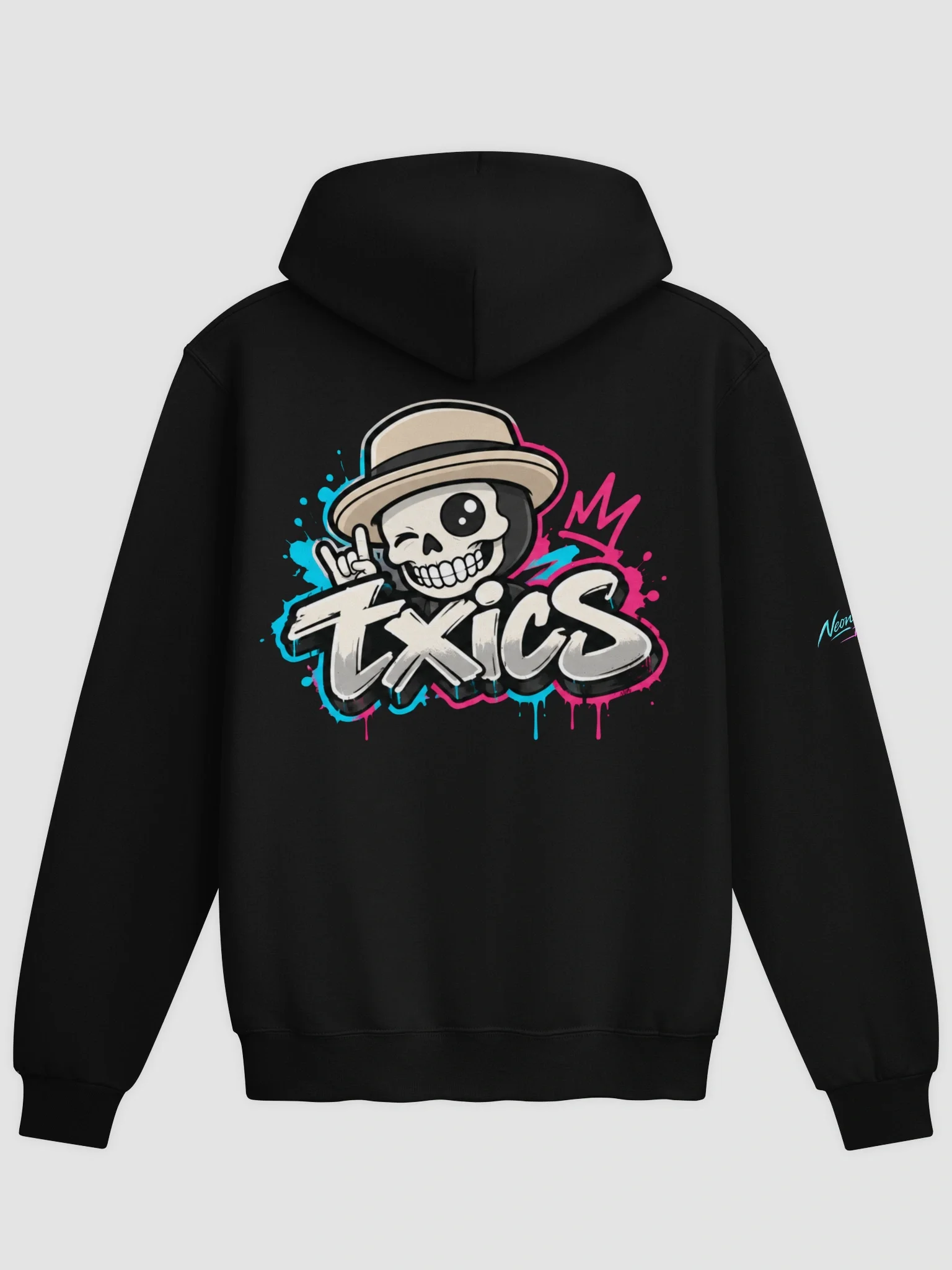 txics Graffiti Skull Hoodie