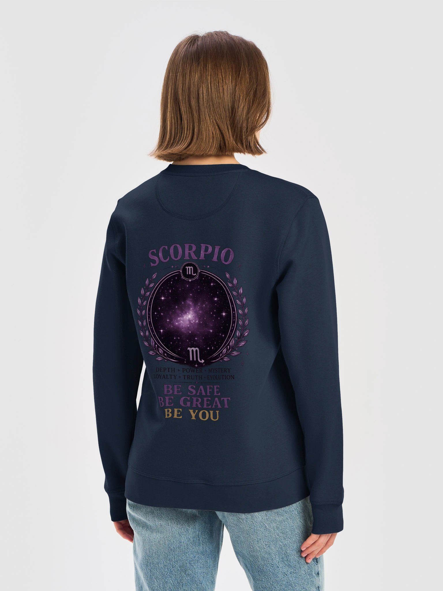 Scorpio “Unstoppable Strength” Premium Zodiac Crewneck product image (6)