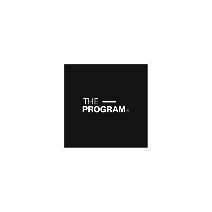 THE PROGRAM Die-Cut Sticker product image (2)