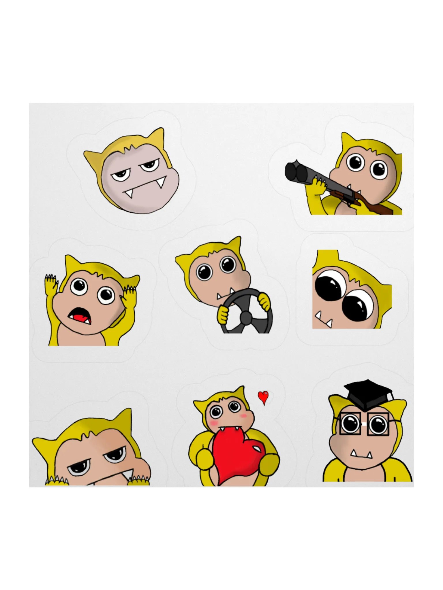 Emote Stickers 1 product image (10)