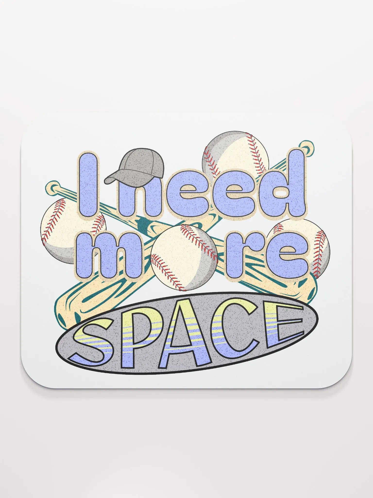 I Need More Space Baseball Mouse Pad product image (2)