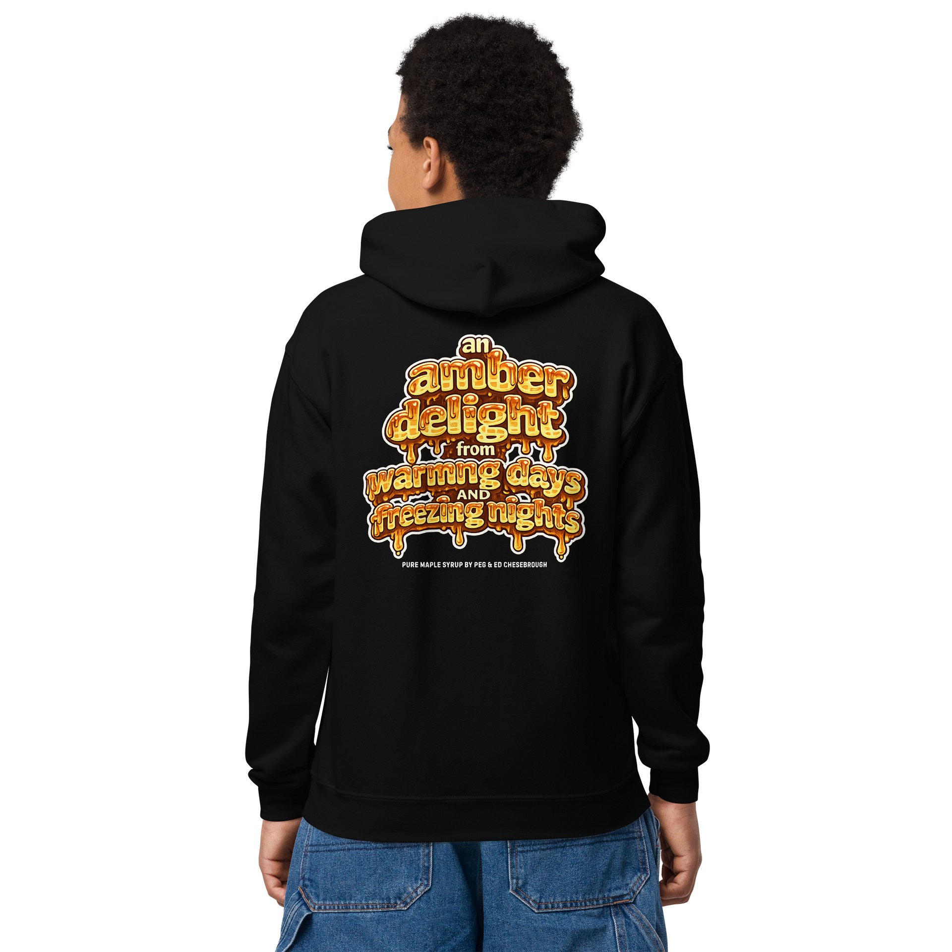 Kids Respect the Drip Maple Sryup Hoodie product image (19)