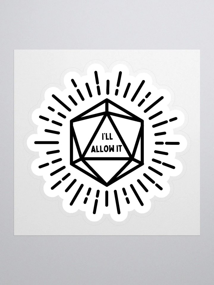 I'll Allow It Kiss Cut Stickers product image (1)