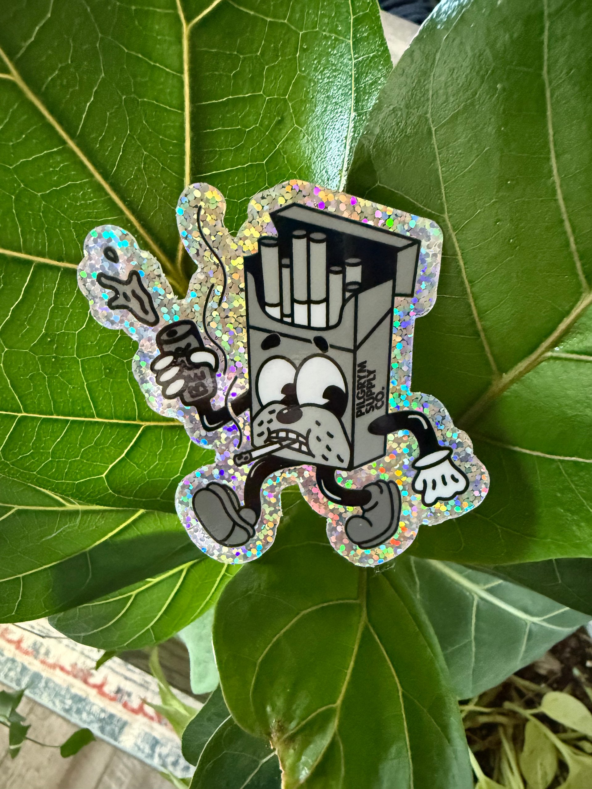 Smokestack Jack Holographic Glitter Sticker product image (3)