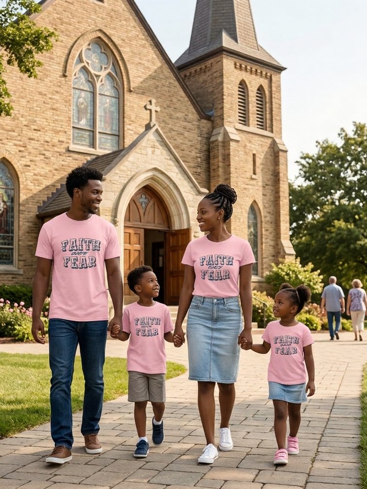D2You Faith Over Fear Classic T Shirt - Front (unisex) product image (1)