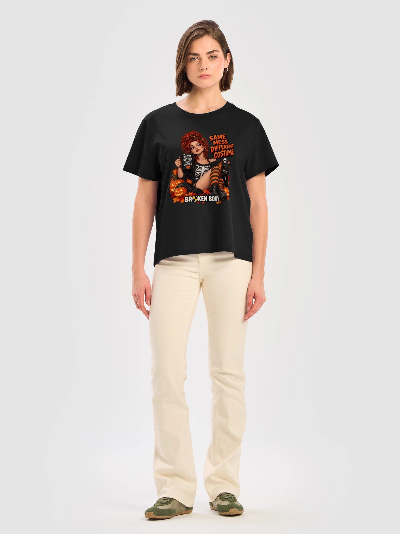 Funny Halloween Coffee Shirt — Same Mess, Different Costume | Holly-Ween™ product image (6)