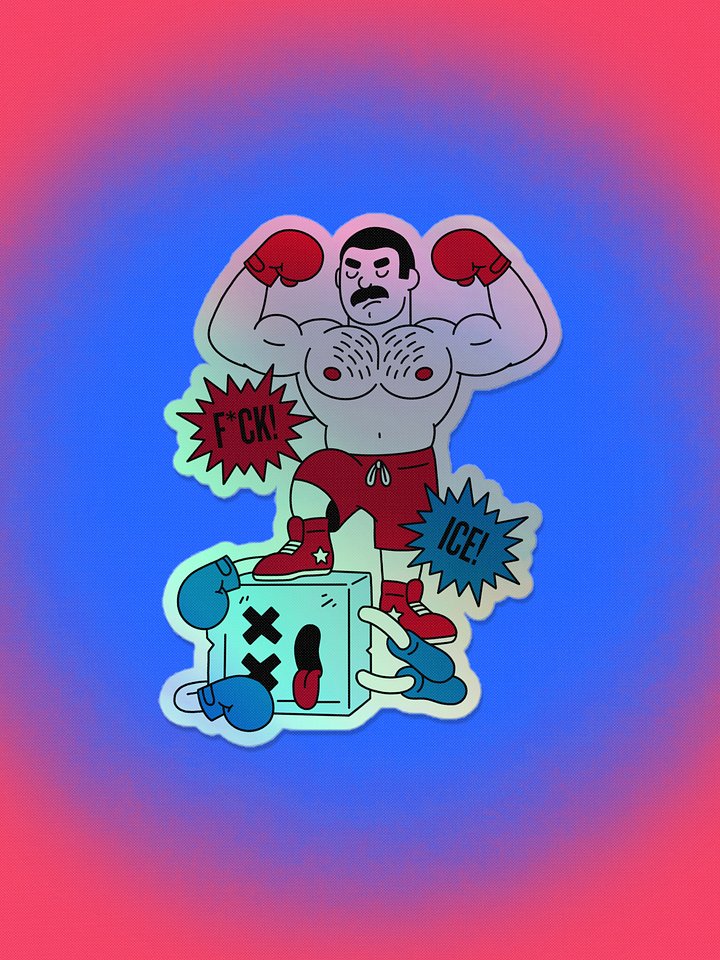 F*CK ICE! Holographic Sticker product image (1)