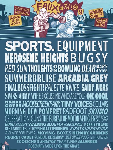 Funny that the lineup for Faux is announced before the actual lineup of... uh, nevermind! #faux #howardsclubh #diymusic