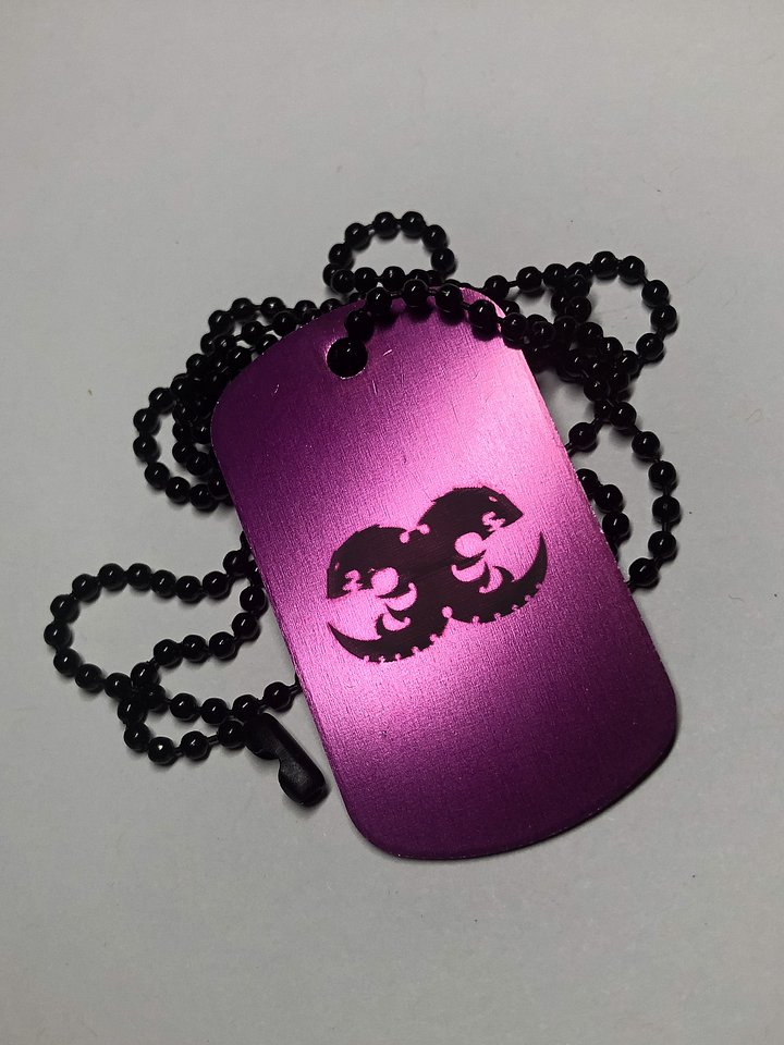 THE SWARM - Engraved Dog Tag Pendant Necklace product image (2)