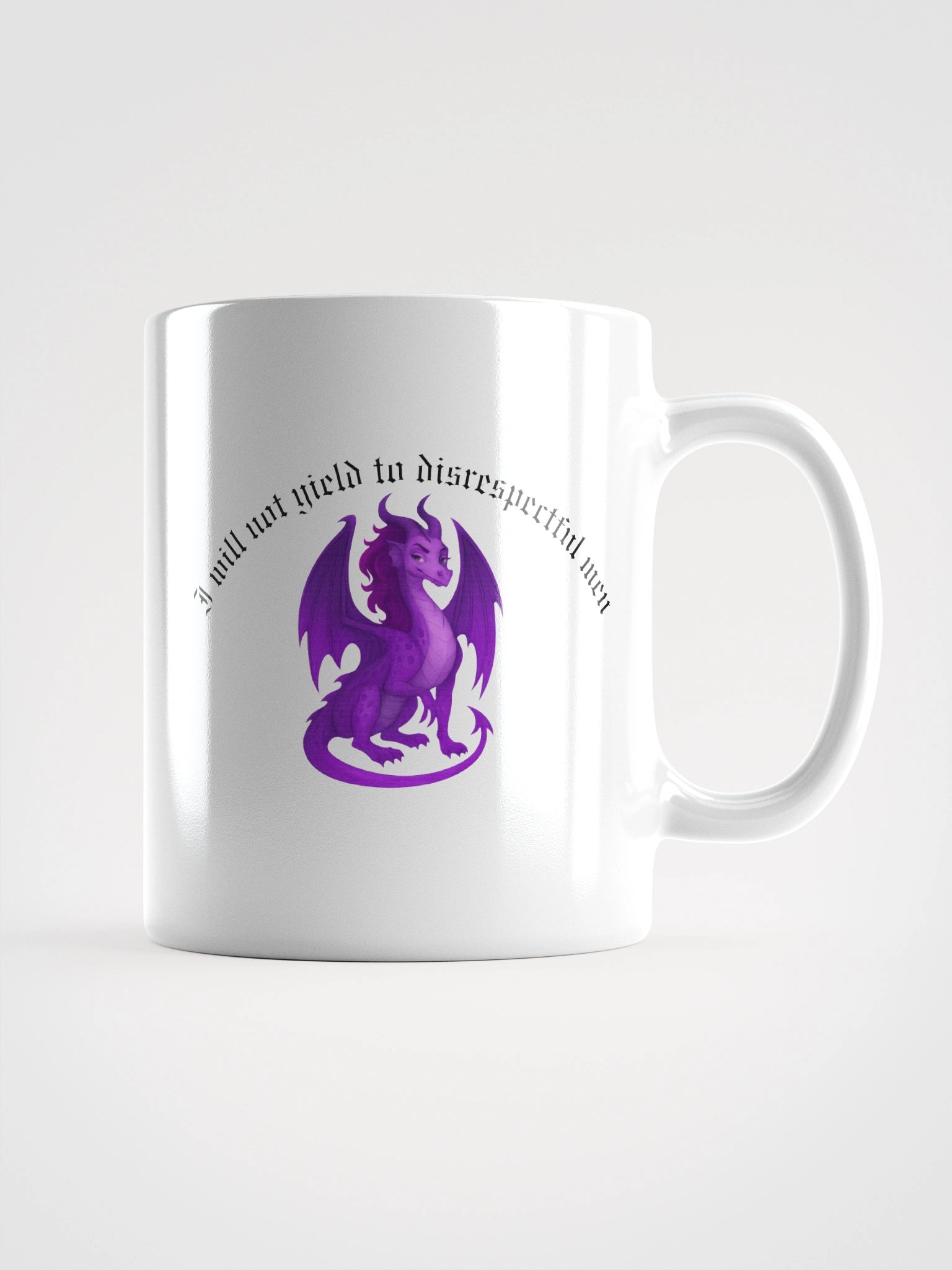 I will not yield dragon mug product image (1)