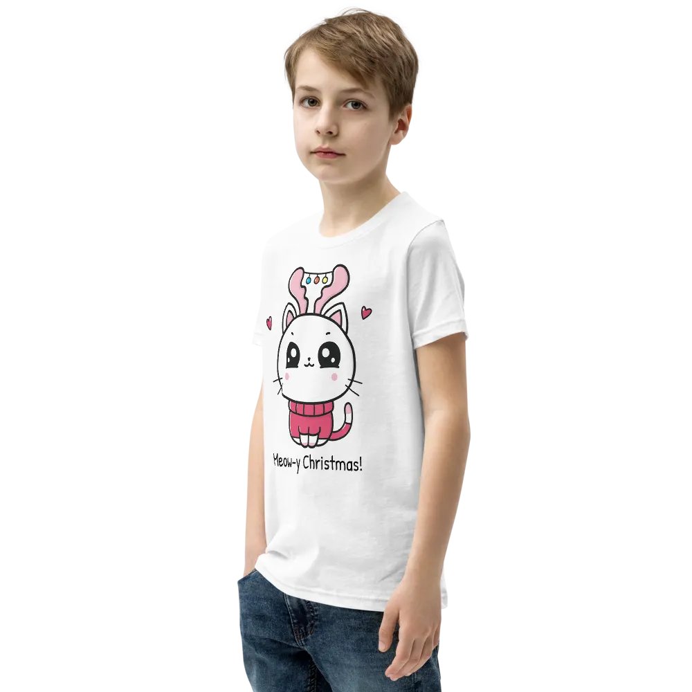 Whimsical Kitty Dreams Youth T-Shirt product image (4)