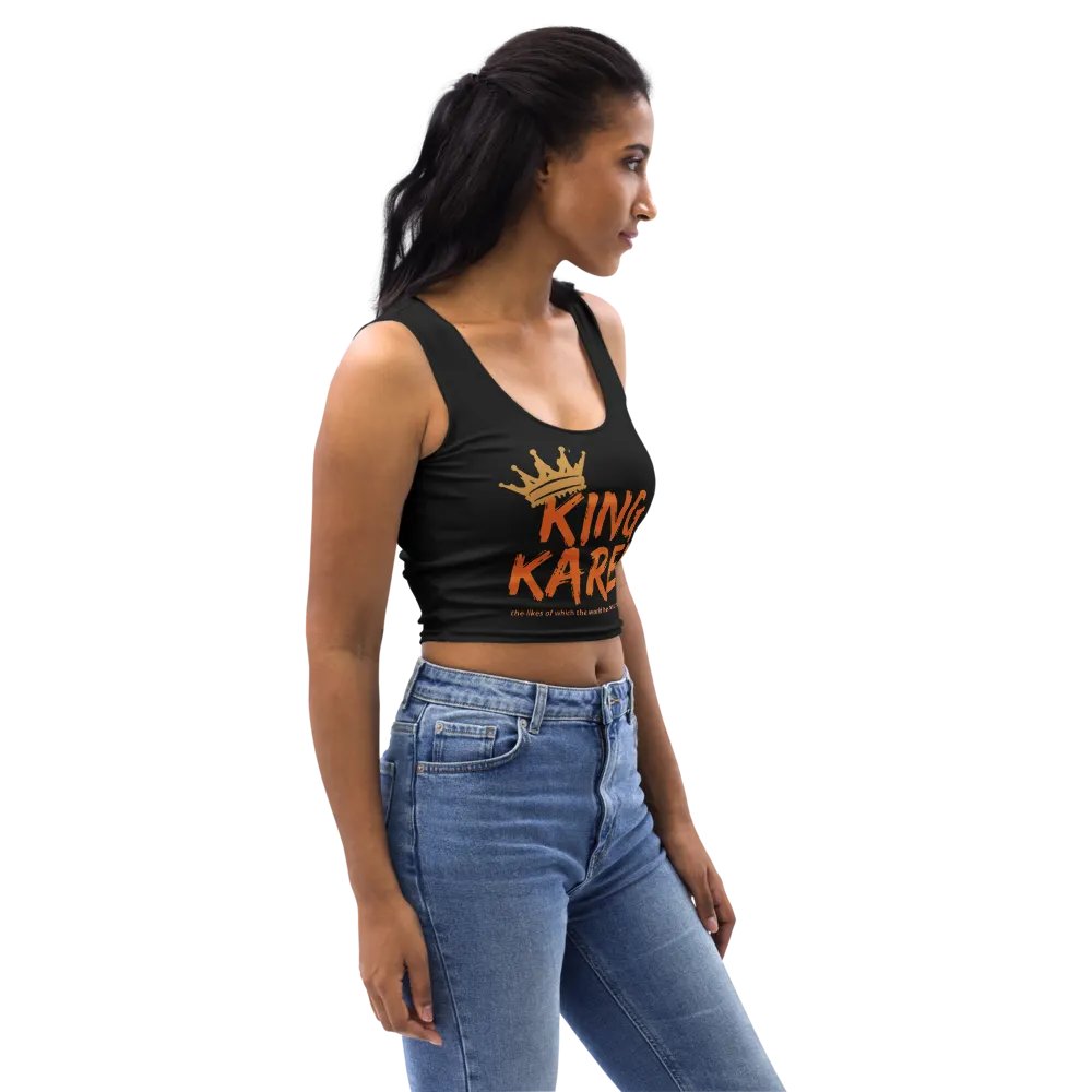 King Karen Crowned Black Stretchy Crop Top product image (8)