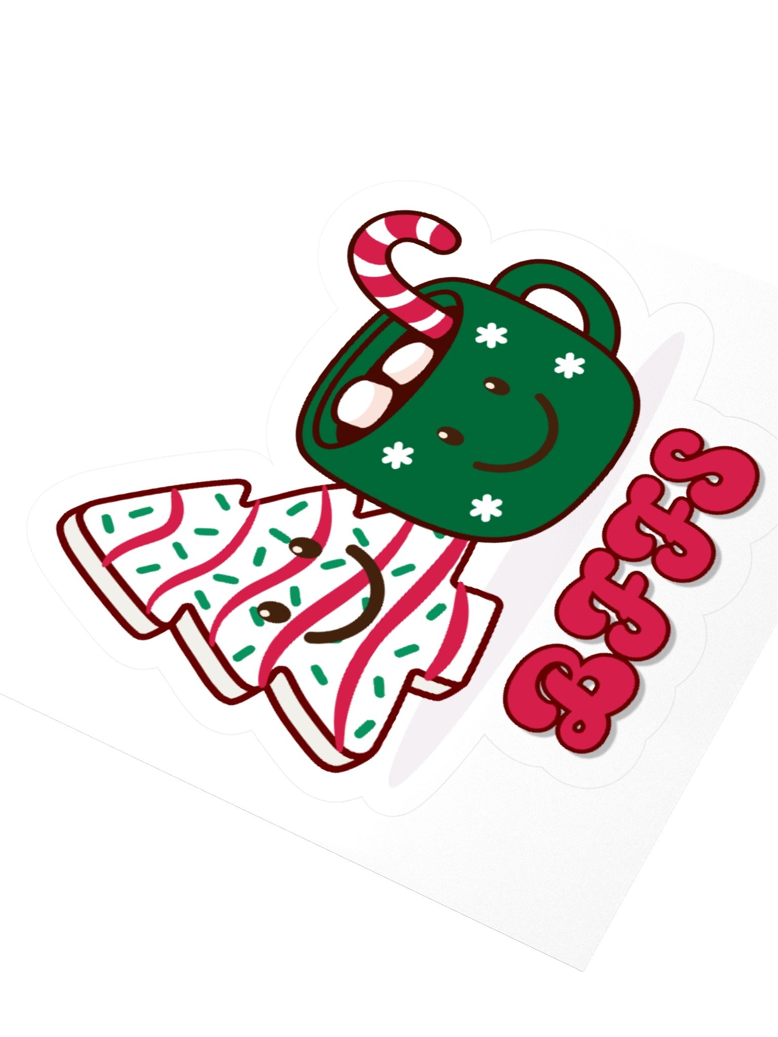 Christmas Cake and Hot Cocoa BFFs Sticker product image (3)