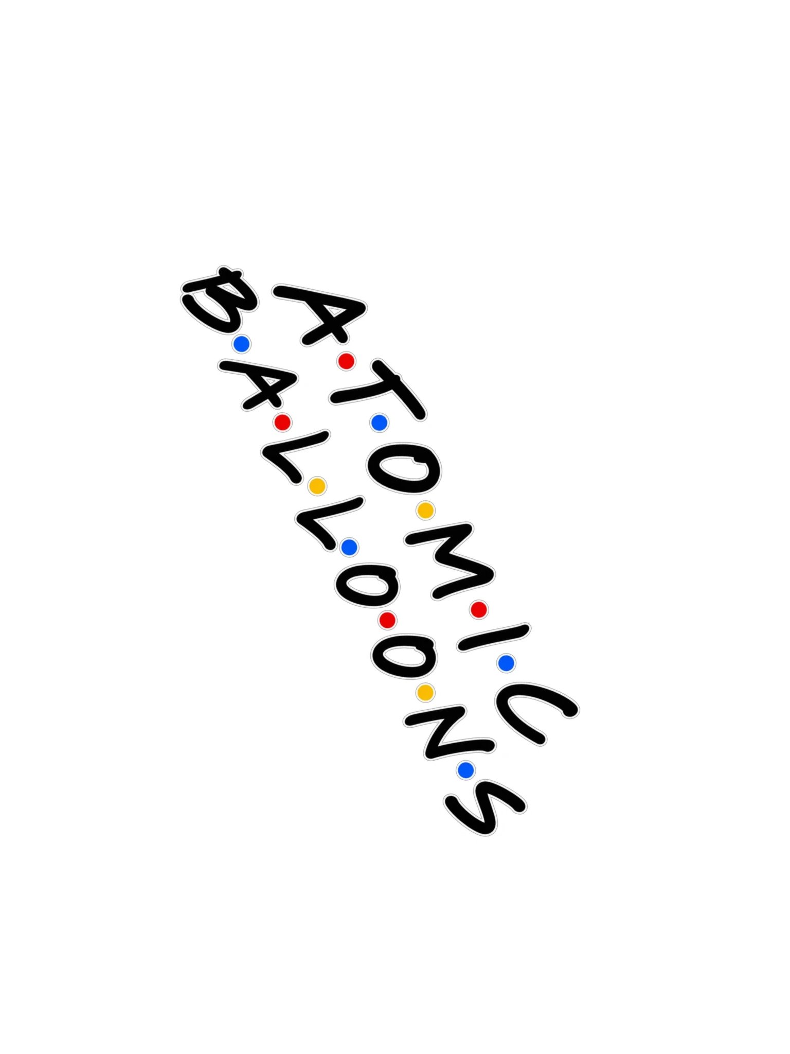 Atomic Balloons Kiss Cut Sticker product image (2)