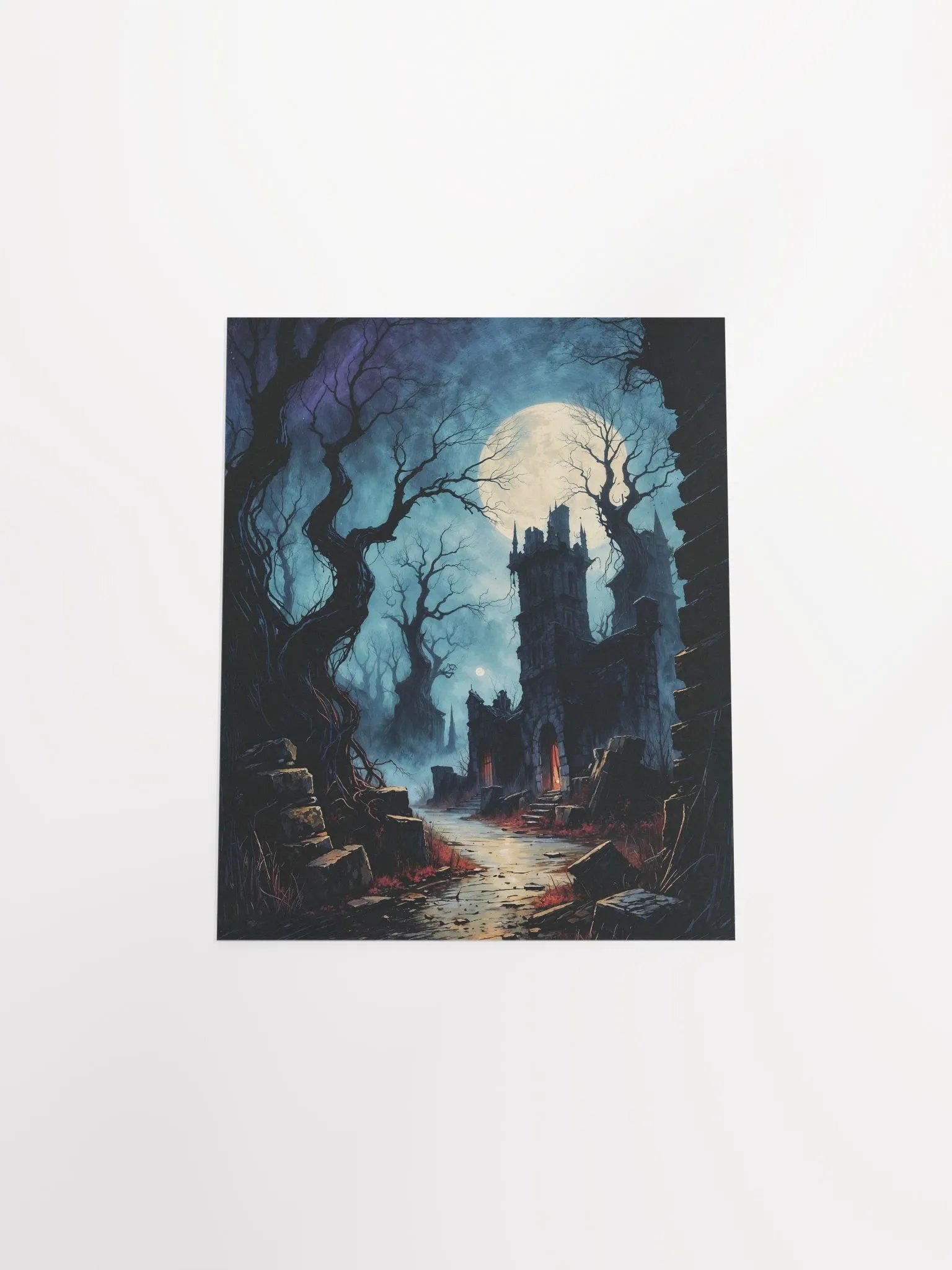 Moonlit Ruins Matte Poster product image (40)