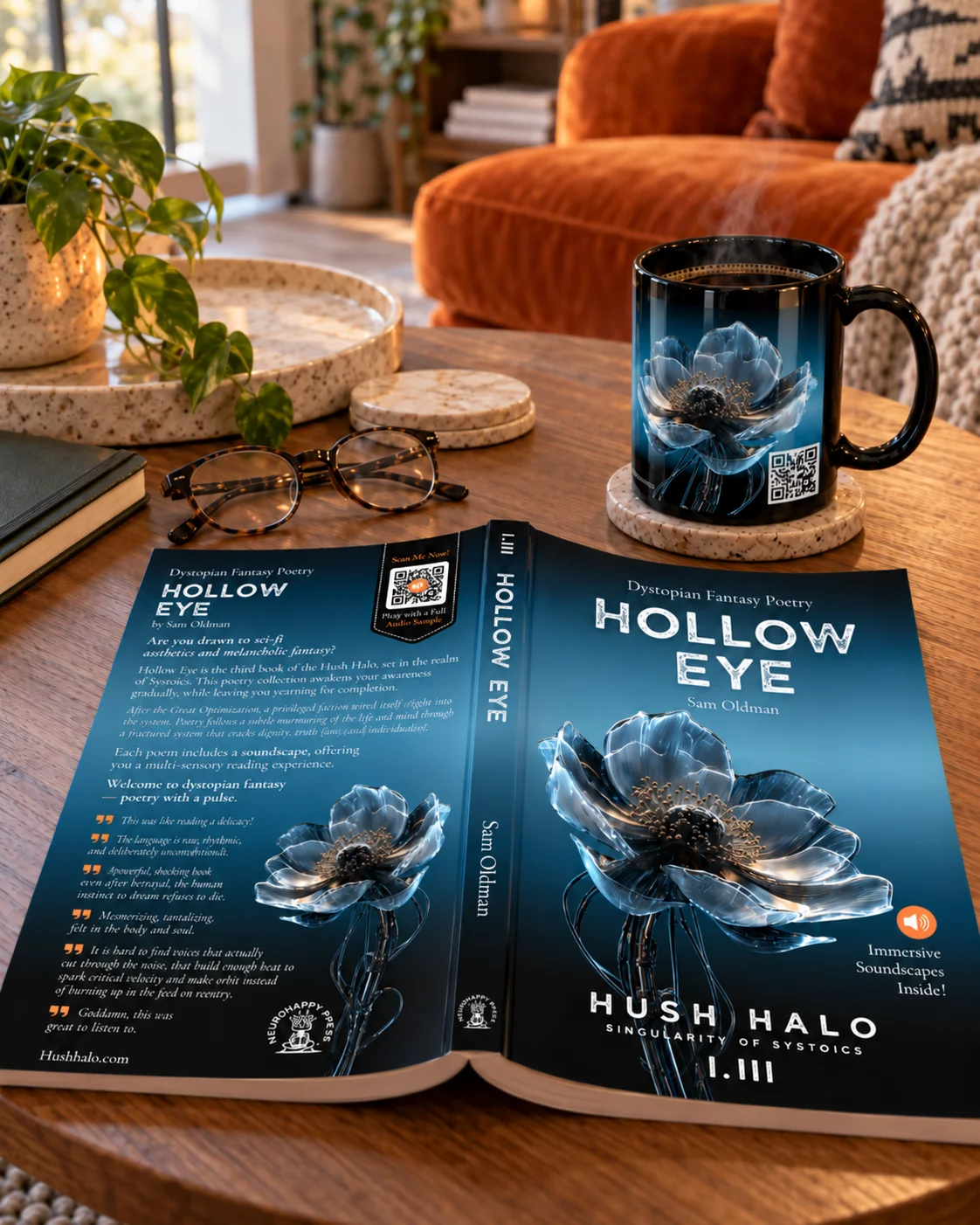 Hollow Eye, Black Glossy Mug + Daily Poetry Experience [AUDIO] product image (6)