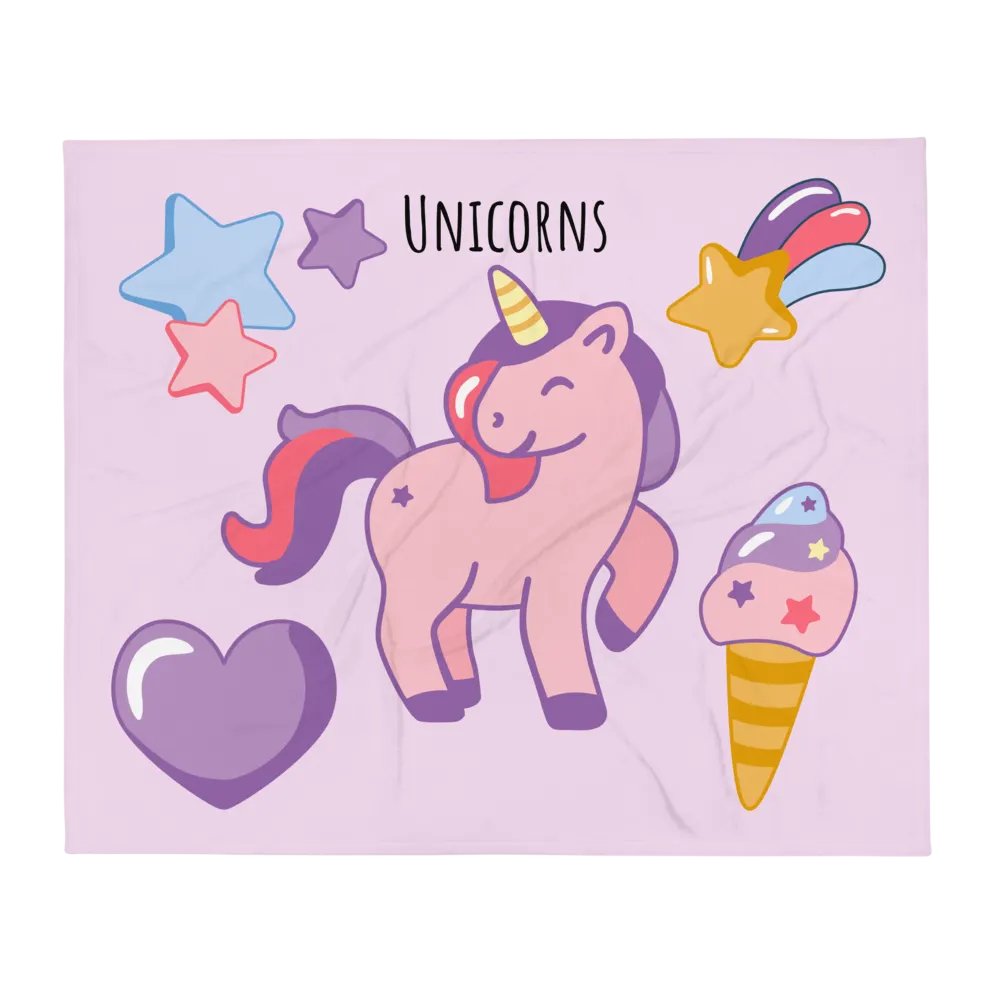 Unicorn blanket product image (1)
