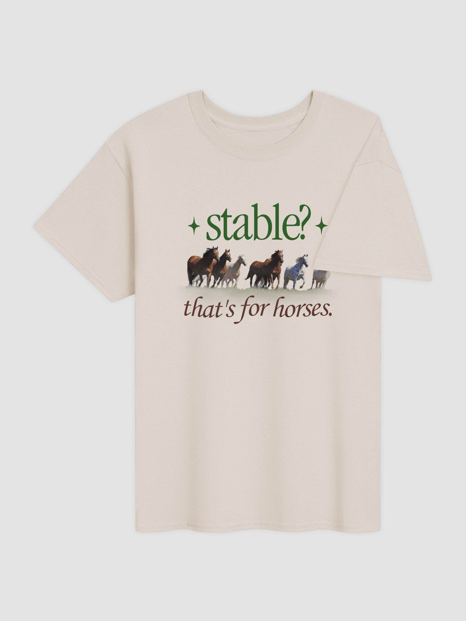 Stable? That's for horses T-shirt product image (8)