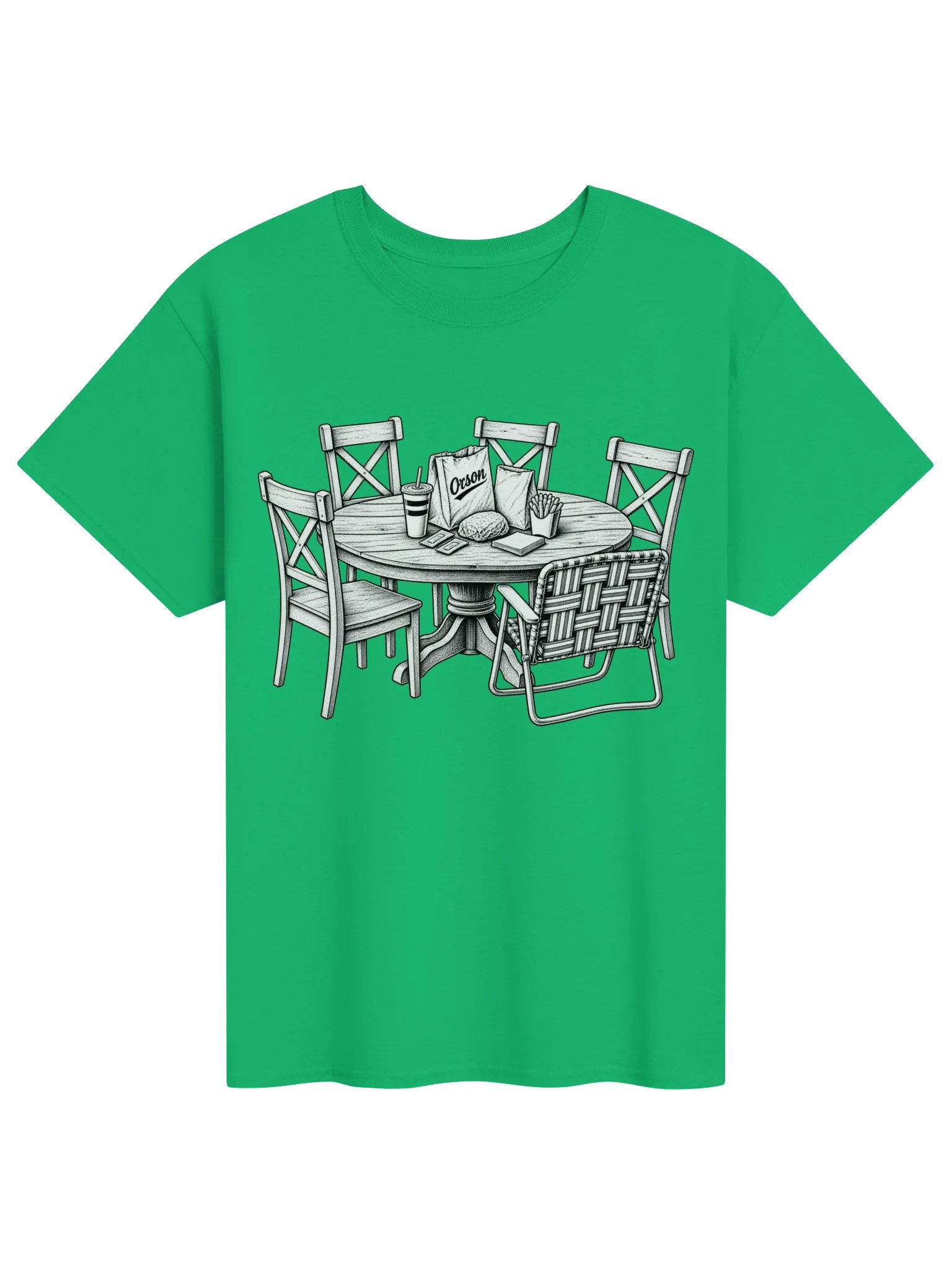 The Folding Chair – Orson Family Dinner T-Shirt product image (1)