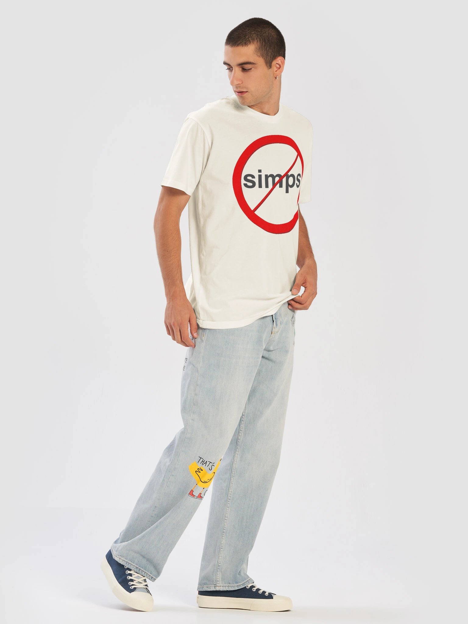 No simps WHITE Tee product image (5)