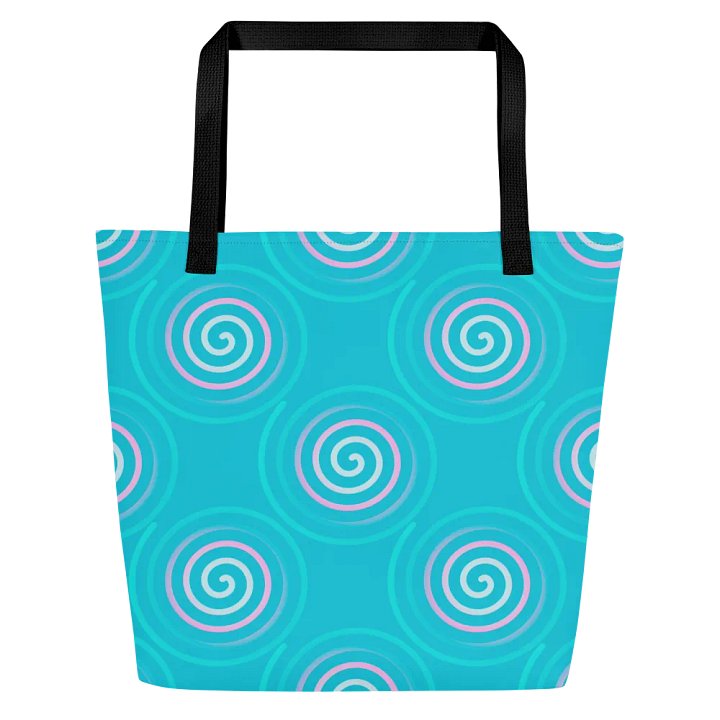 Beautiful Minimalist Ocean Swirl Pattern All Over Print Tote product image (2)