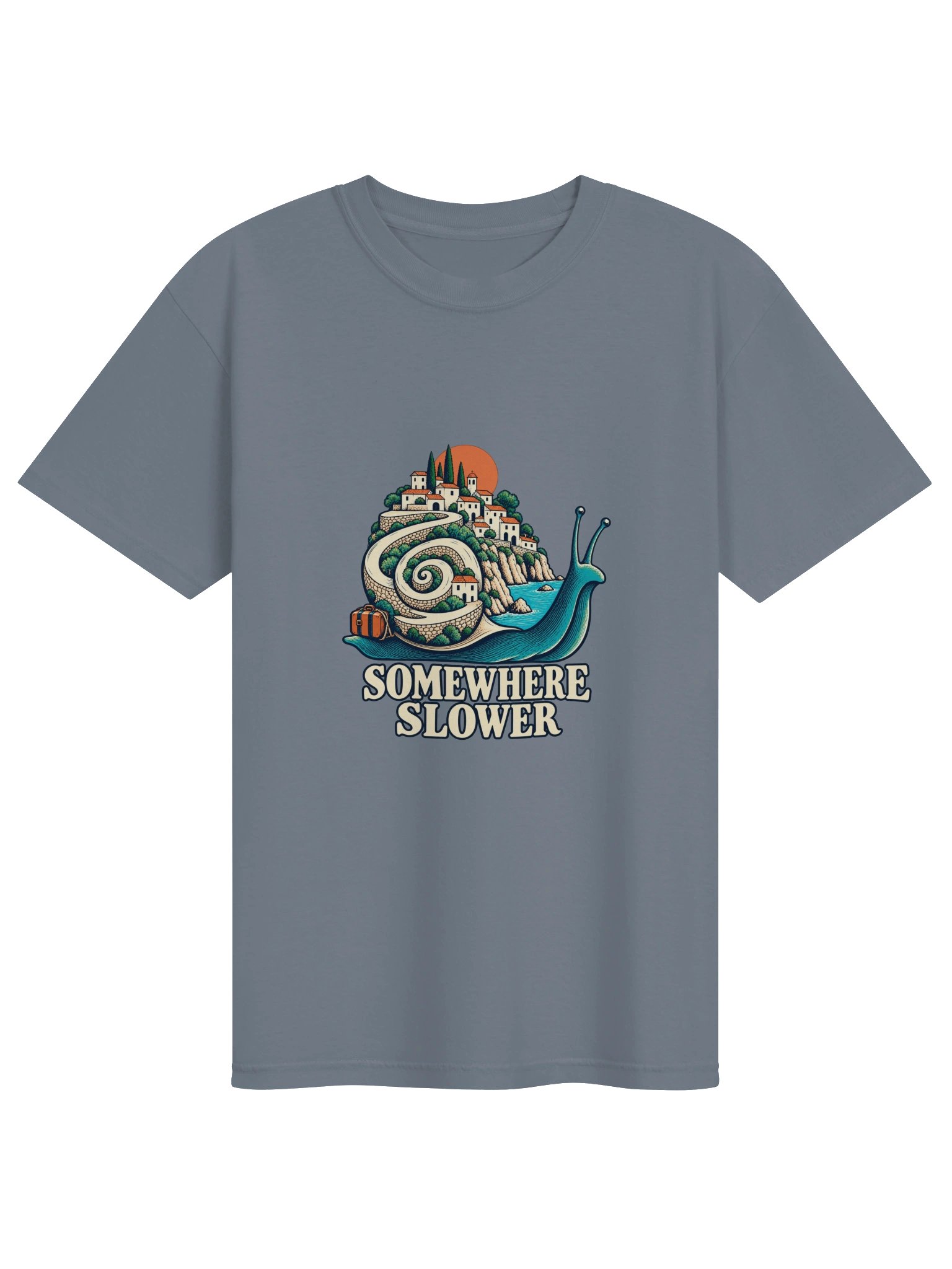 Somewhere Slower – Comfort Colors® Snail Travel T-Shirt product image (2)