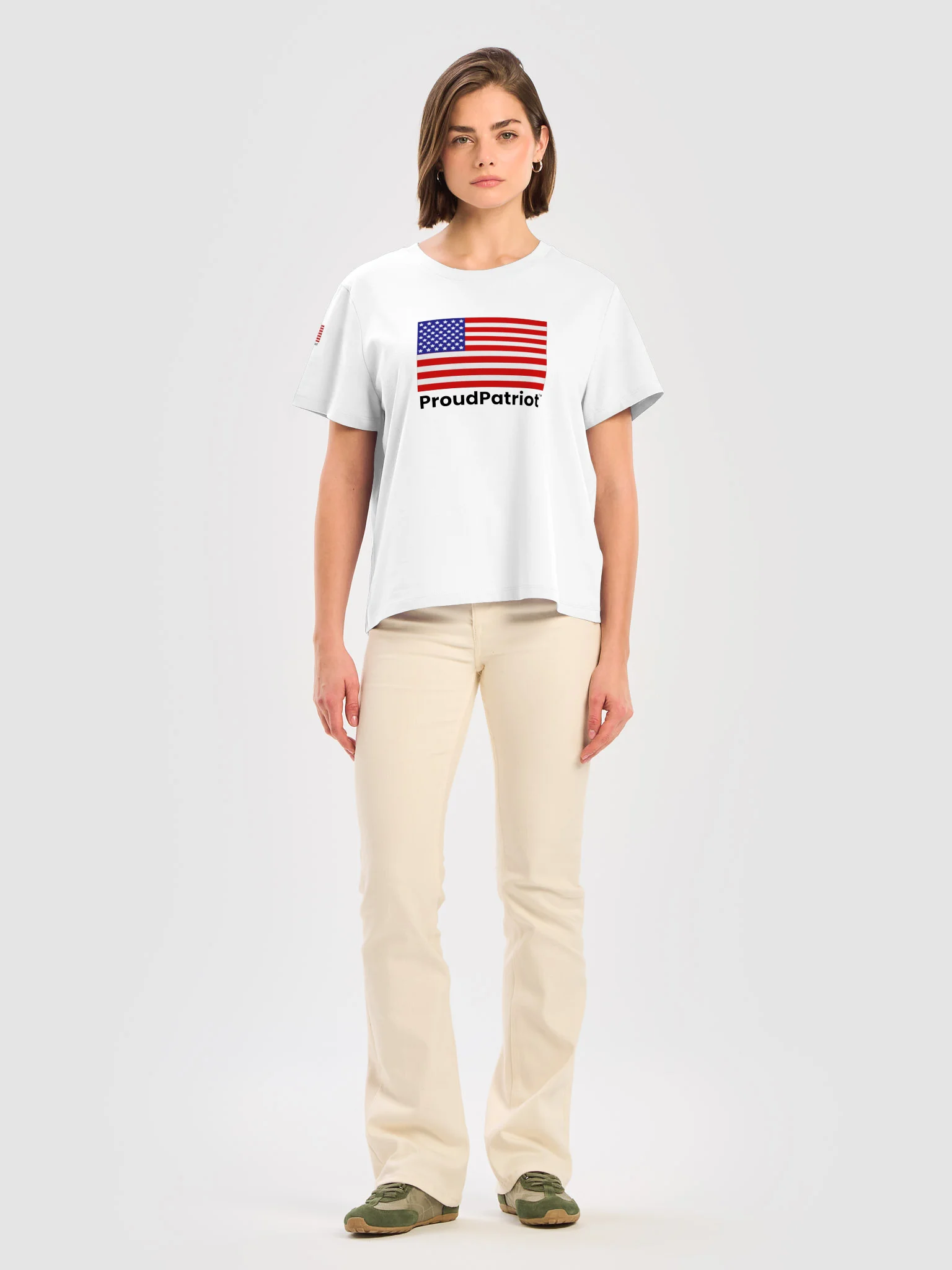 Women's Proud Ribbed Neck T-Shirt product image (1)