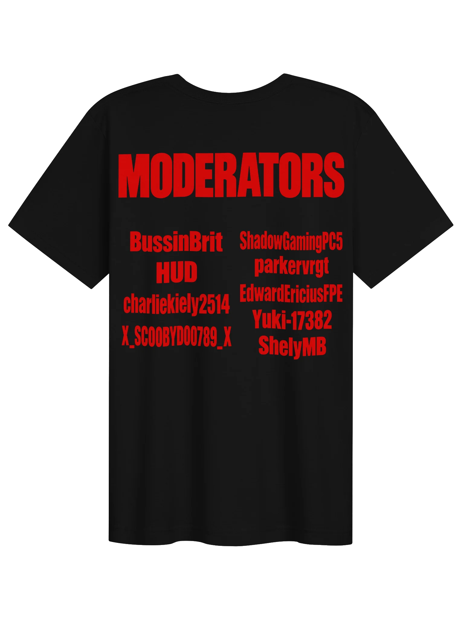Crew 202 "Moderators" ADULT Black T-Shirt product image (2)