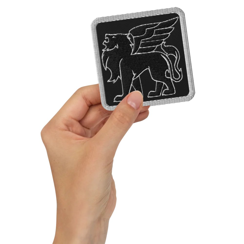 Verardi Famiglia Winged Lion (White) ✦ Embroidered Patches product image (3)