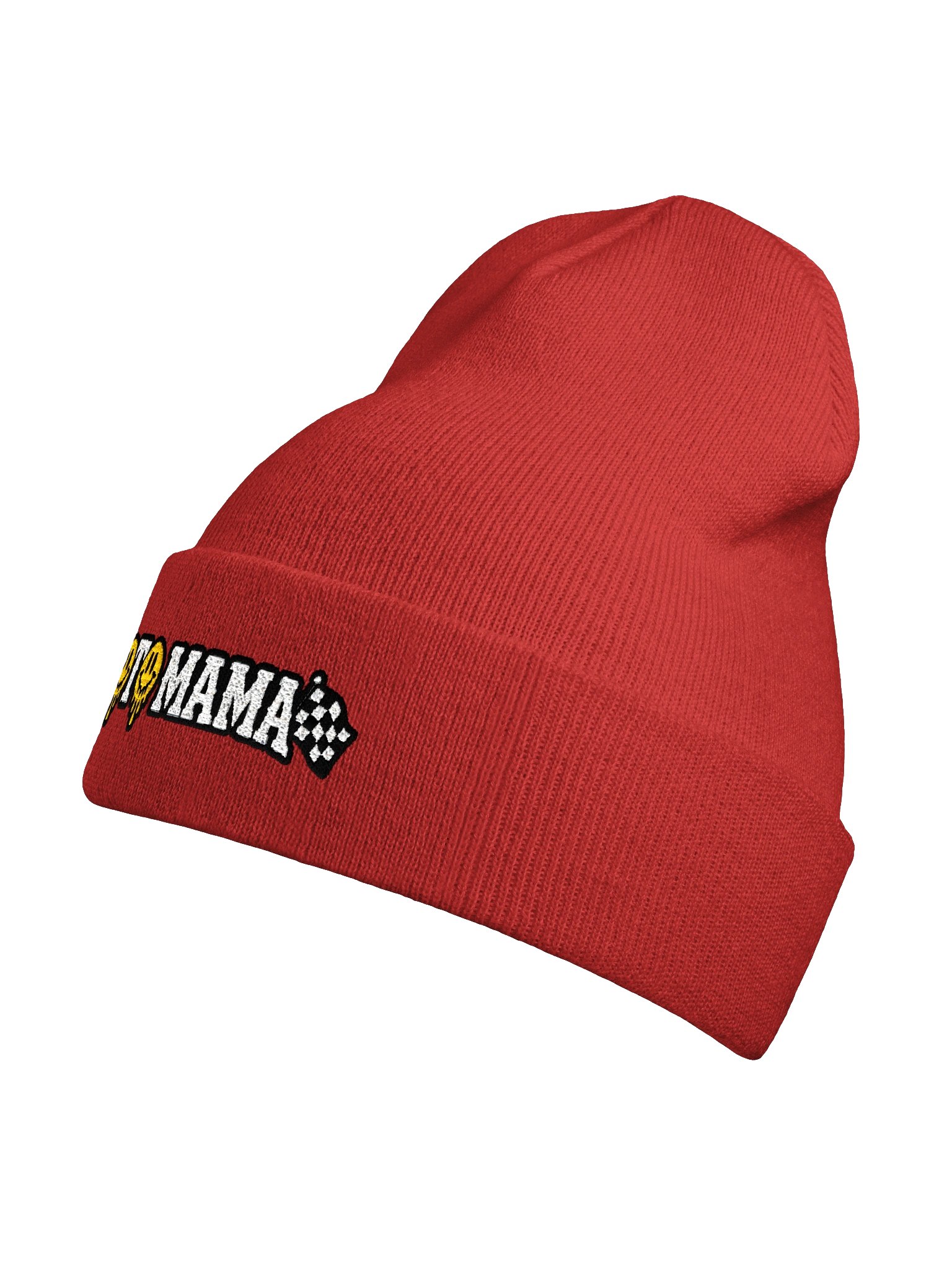 Red Smiley Moto Mama Beanie product image (9)