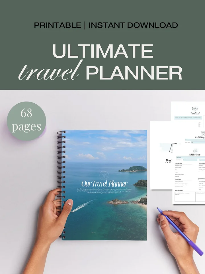 Ultimate Travel Planner | A5 & Letter Size product image (1)