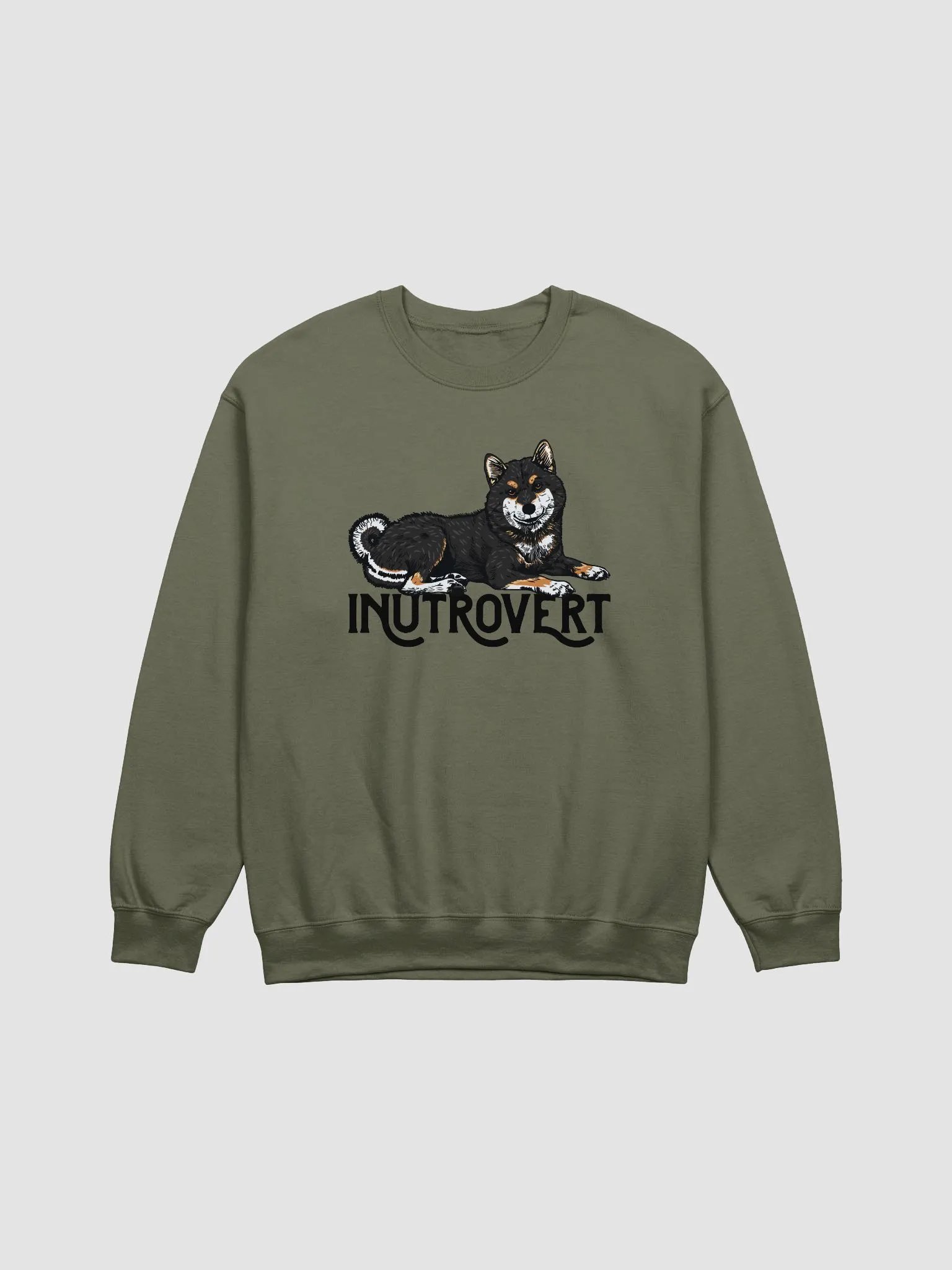 Inutrovert Sweatshirt of a Shiba Inu(Tricolor) | Funny Shirt for Shiba Inu Paw-rents product image (1)