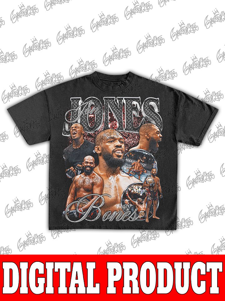 Jon "Bones" Jones UFC Champion Vintage MMA Bootleg Graphic product image (1)