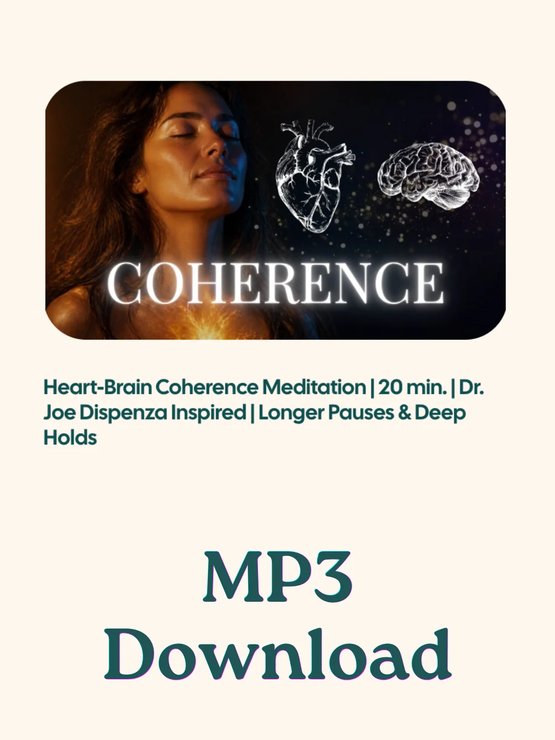 Heart-Brain Coherence Meditation with Longer Pauses & Deep Holds — 20 Minutes product image (1)