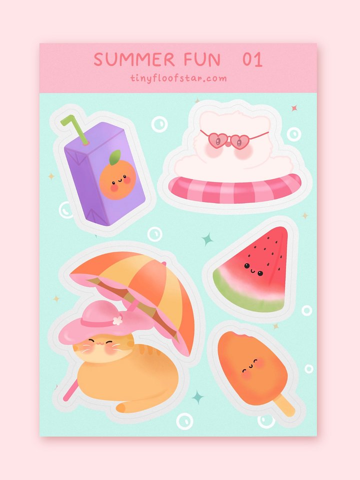 Summer Fun Sticker Sheet product image (1)