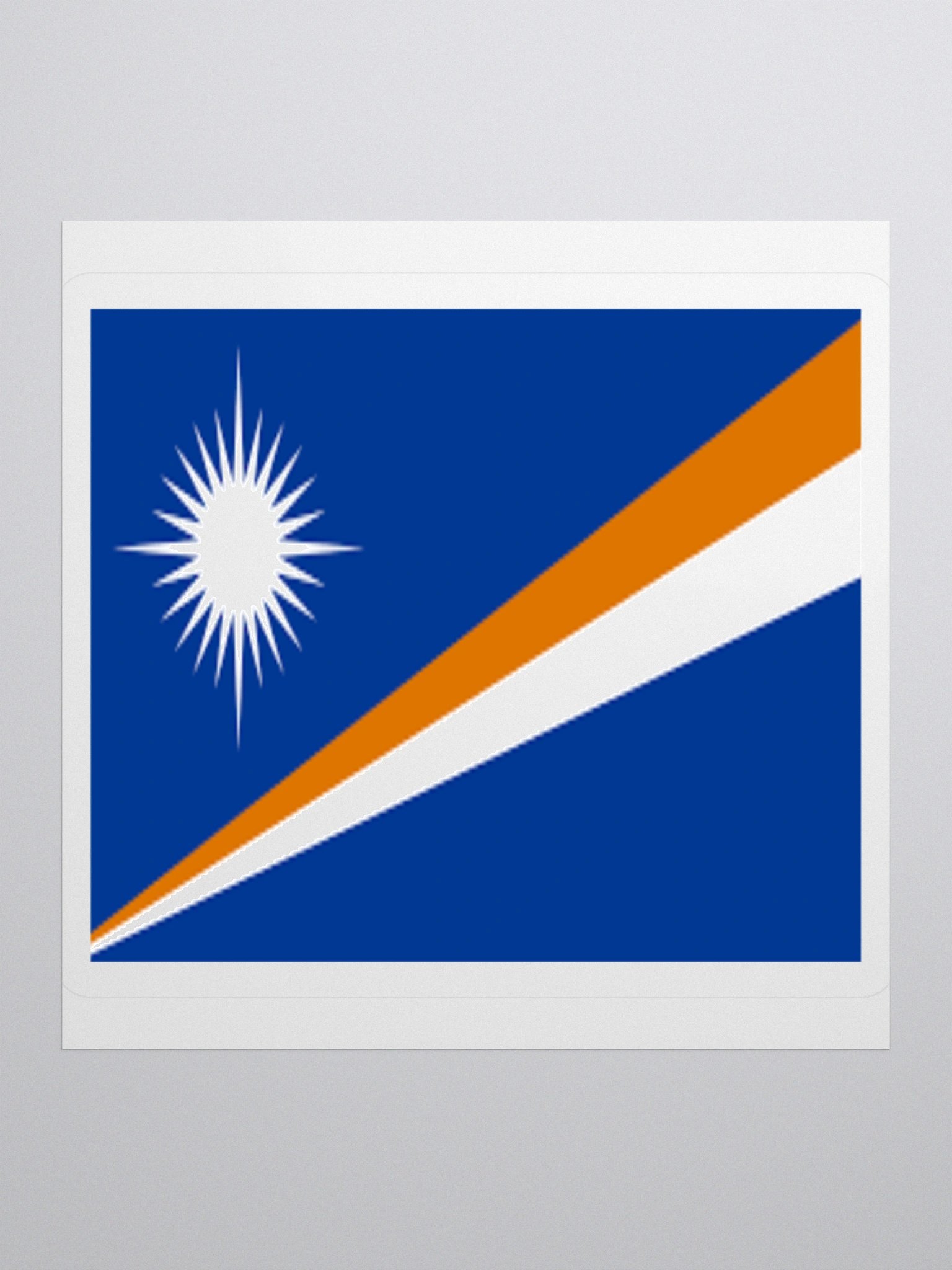 Marshall Islands National Flag Sticker - Exclusive Vinyl Design product image (3)