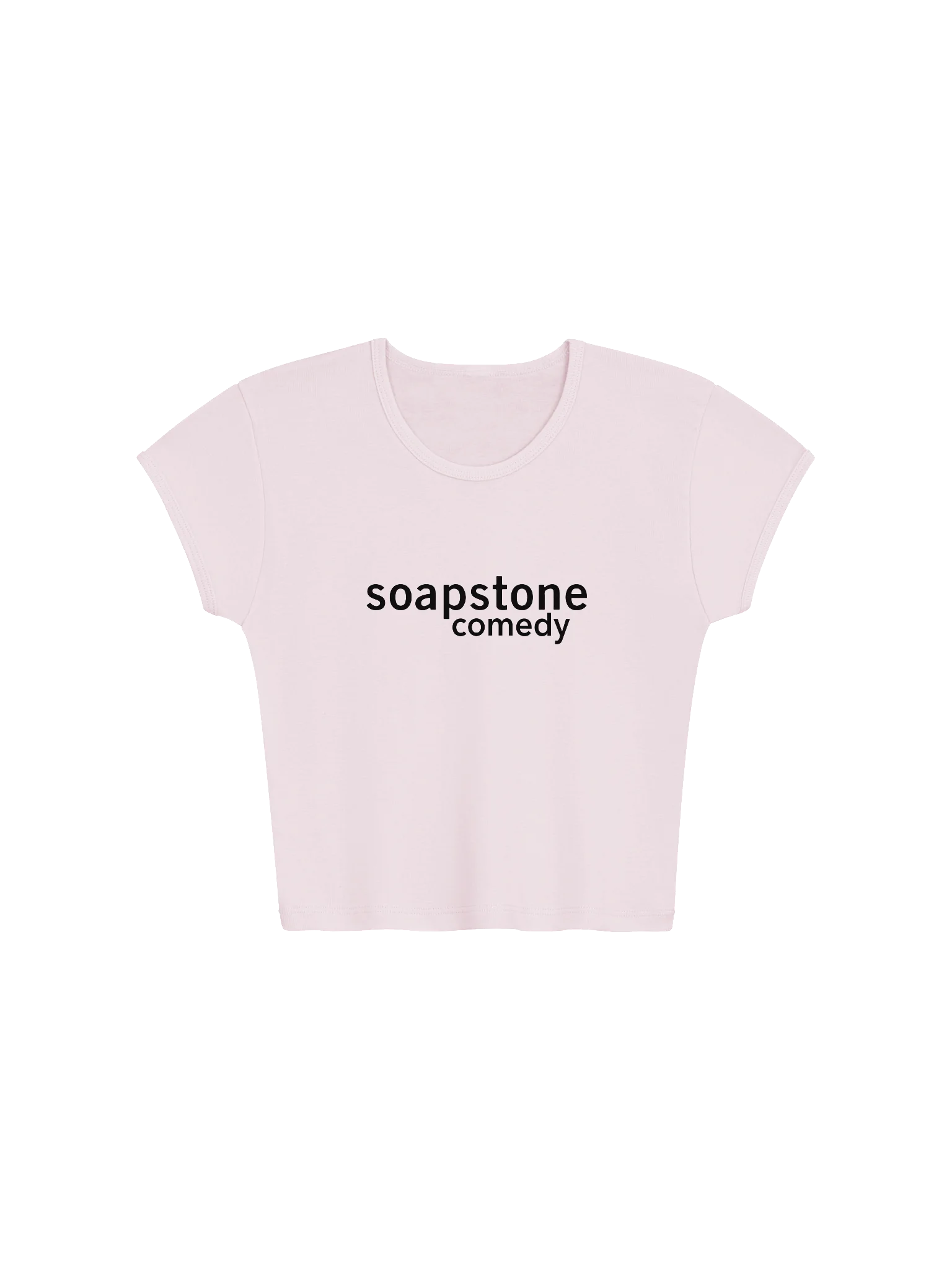 Soapstone Stretchy Ribbed Baby Tee Crop Top product image (2)