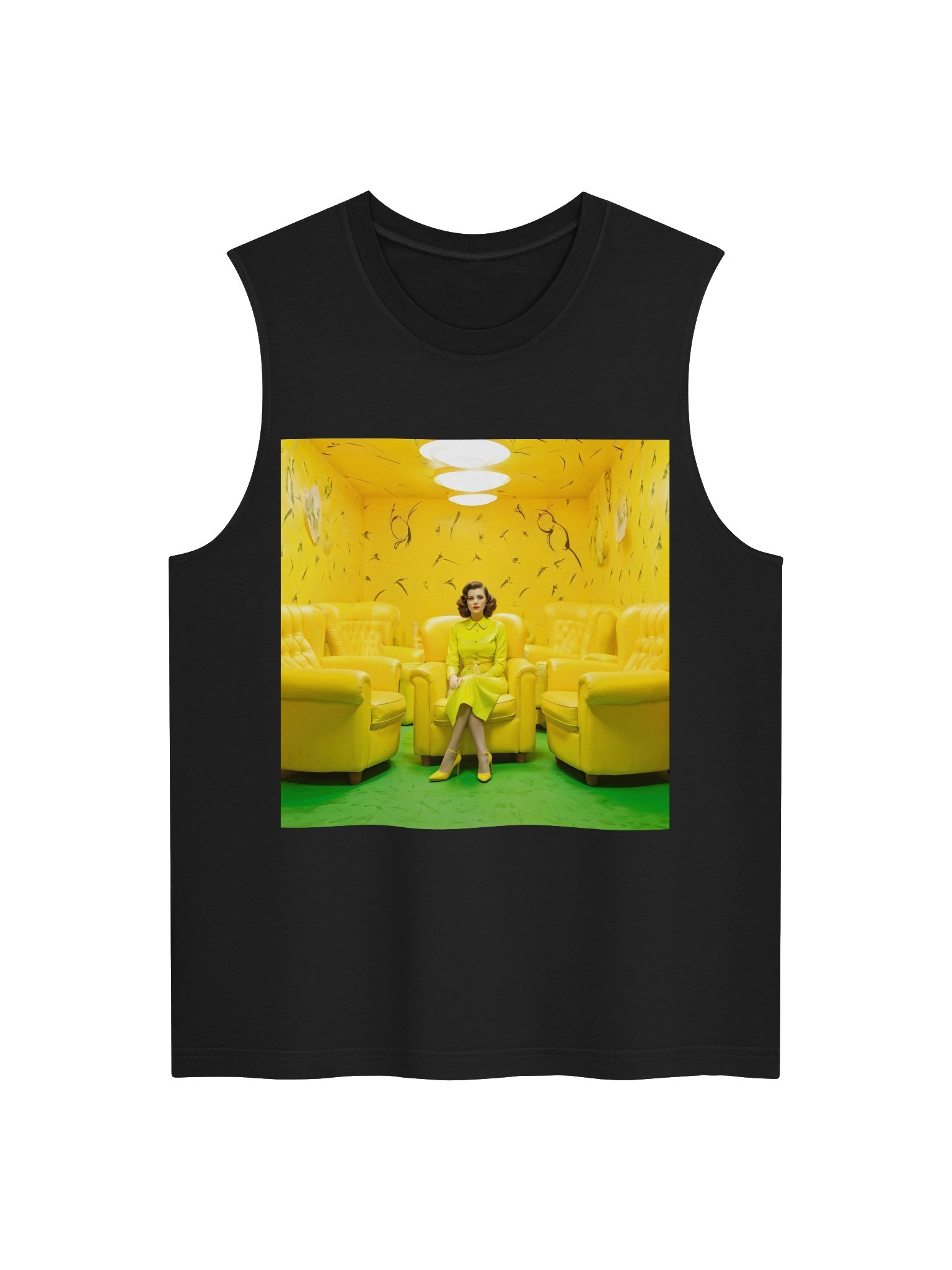 The Yellow Wallpaper 3000 | Bella+Canvas Muscle Tank product image (5)